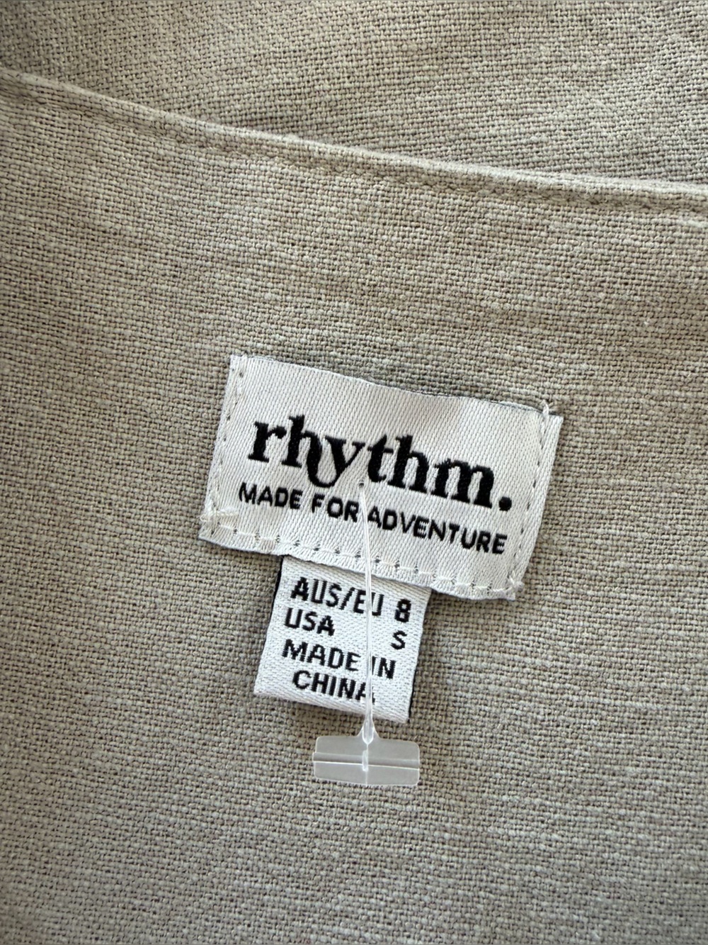 Lulu’s Rhythm Jumpsuit Womens Small Greek Cotton Linen Blend - Picture 4 of 8